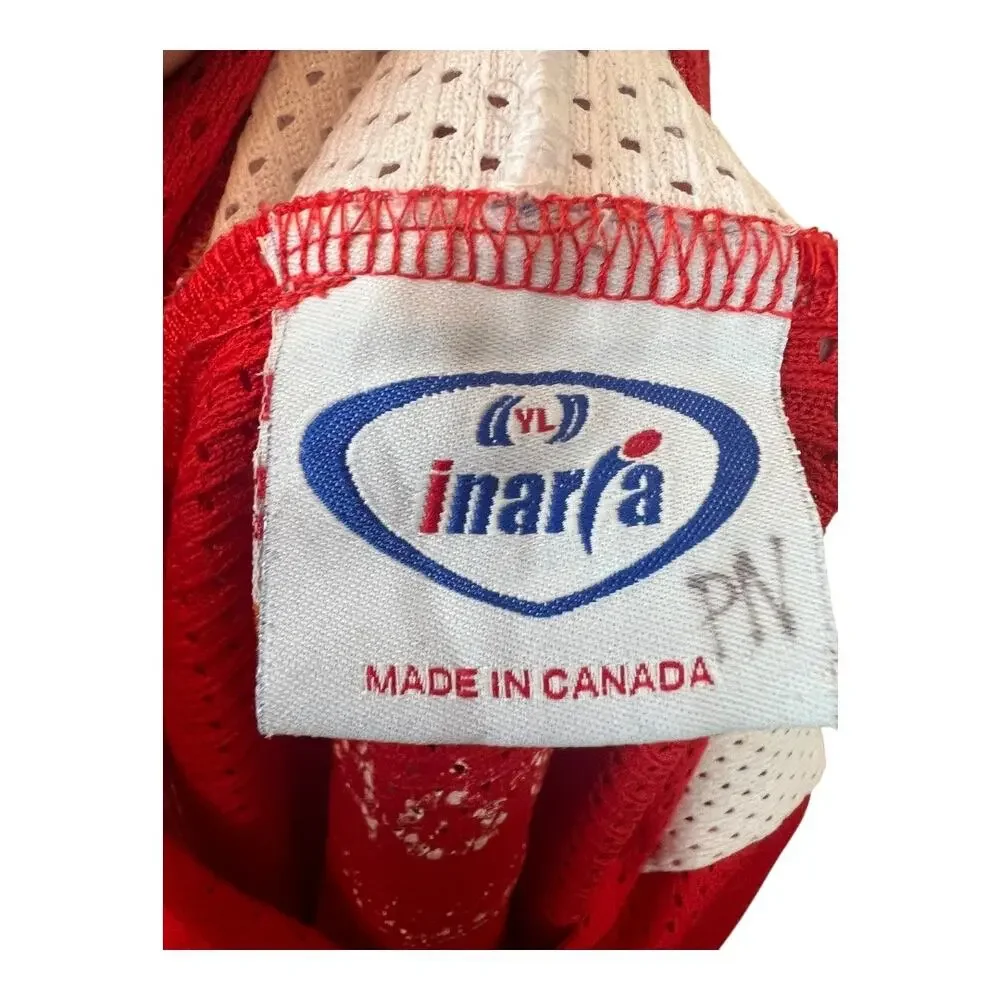 inaria Youth Large Hockey Jersey McDonalds Red Mesh Sports Football